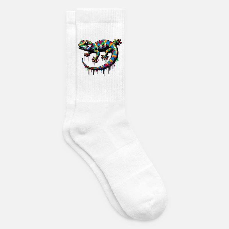 Gecko - Tennissocken - Weiß