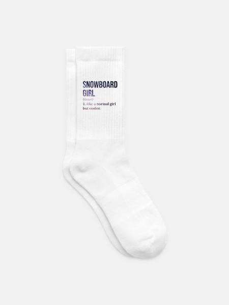 Snowboard Snowboard Snowboard - Tennissocken - Weiß