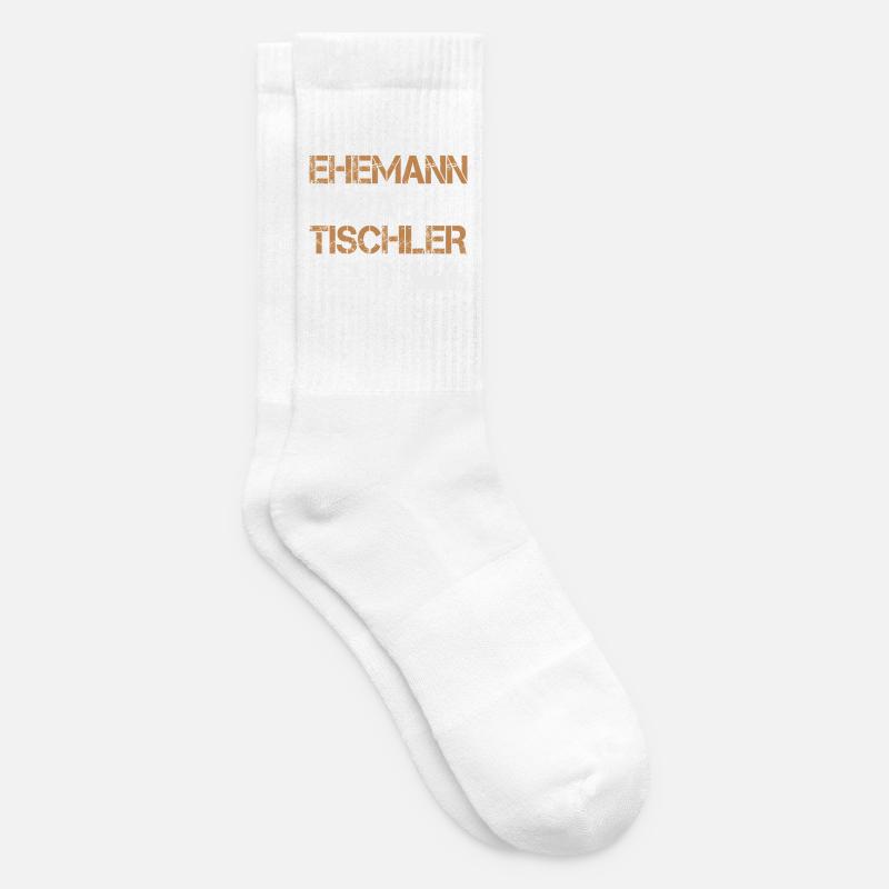 Ehemann Papa Tischler Held Holzarbeiter Handwerker - Tennissocken - Weiß