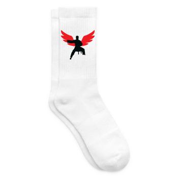 Aïkido - Art Martial - Aïkidoka - Chaussettes de tennis - blanc - Droite