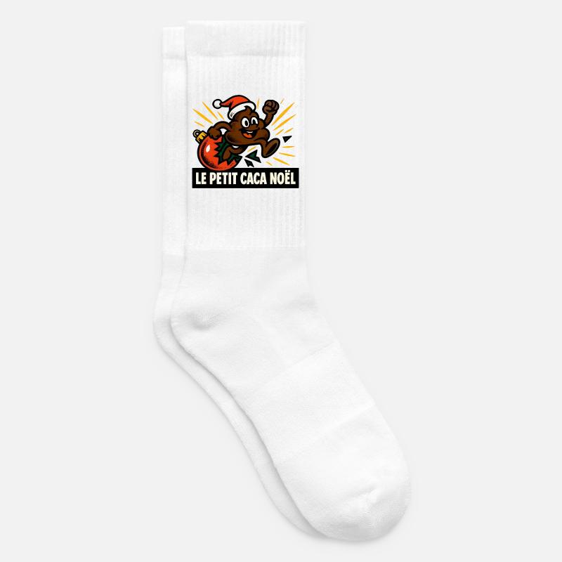 Der kleine Weihnachtskot - Tennissocken - Weiß