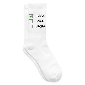 PAPA Checklist - Tennis socks - white - Right