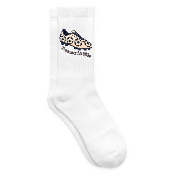 Fußball – Soccer ist Leben Design - Tennissocken - Weiß - Rechts