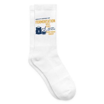 Sourdough Bread Baking Baker Sourdough Starter Jar - Tennis socks - white - Right