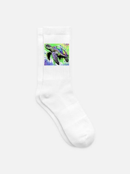turtle - Tennis socks - white