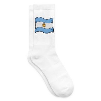 Art du drapeau solaire argentin - Chaussettes de tennis - blanc - Droite