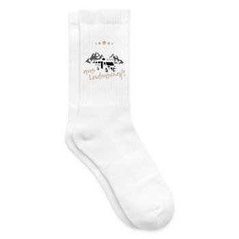 Camping aus Leidenschaft mit Wohnwagen in Berge - Tennissocken - Weiß - Rechts