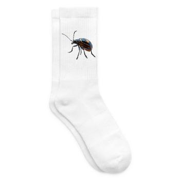 Maikäfer Süßer Hirschkäfer Nashornkäfer Insekten - Tennissocken - Weiß - Rechts