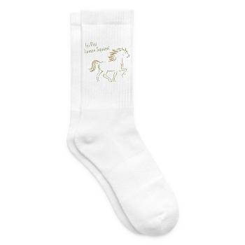 Isi Pisi Lemon Squeezi - Orange - by Maison Bichon - Tennis socks - white - Right
