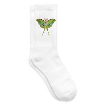 Luna Moth Actias luna - Tennis socks - white - Right