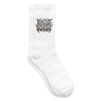 Heavy Metal Night Shift - Chaussettes de tennis - blanc - Droite