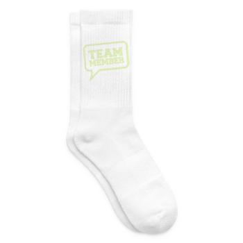 Teammitglied im Sprechblasen-Design - Tennissocken - Weiß - Rechts