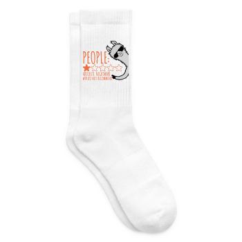 People Absolute Nightmare 1 Stern Review Lama Text - Tennissocken - Weiß - Rechts