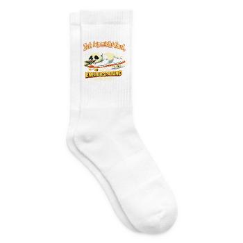 Ich bin nicht faul, ich bin energiesparend - Tennissocken - Weiß - Rechts