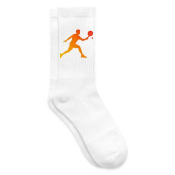 Padel Club Fans und Padel Schläger passen zusammen - Tennissocken - Weiß - Rechts