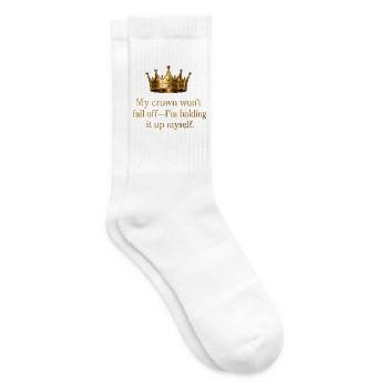 Selbstständige Krone: Ich halte sie hoch - Tennissocken - Weiß - Rechts