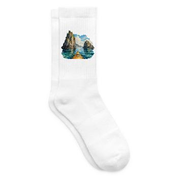 Durch die Sea-Stack Passage - Tennissocken - Weiß - Rechts