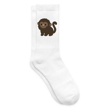 Neugieriger Heulaffe - Tennissocken - Weiß - Rechts