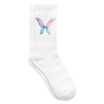 Feenflügel Design - Tennissocken - Weiß - Rechts