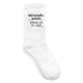 Studium Abschluss Wirtschaftsjuristin - Tennissocken - Weiß - Rechts