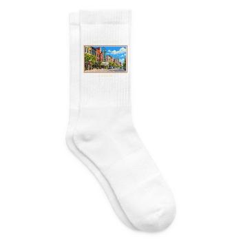 Vereinigte Staaten Fargo Vintage Reisemarke - Tennissocken - Weiß - Rechts