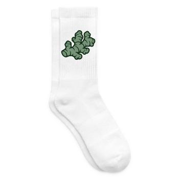 Ingwer Wurzel Grafik - Tennissocken - Weiß - Rechts