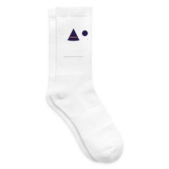 Mondschein Hexenhut Magie - Tennissocken - Weiß - Rechts