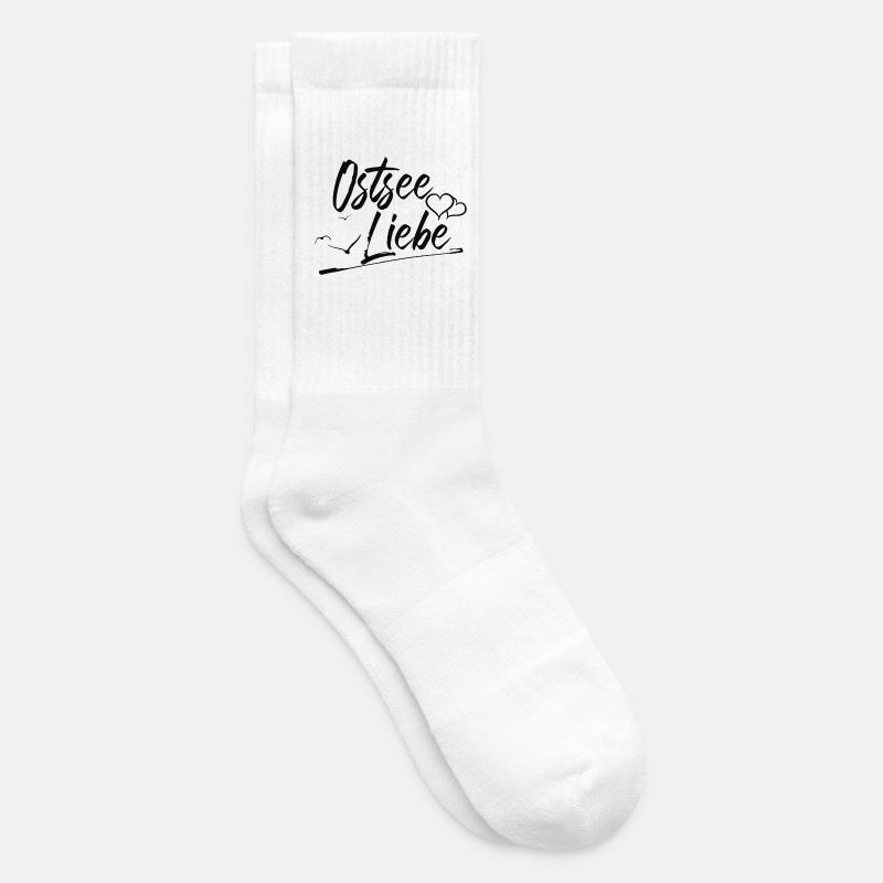 Ostsee Liebe - Tennissocken - Weiß