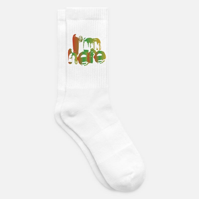 I'm here - Chaussettes de tennis - blanc