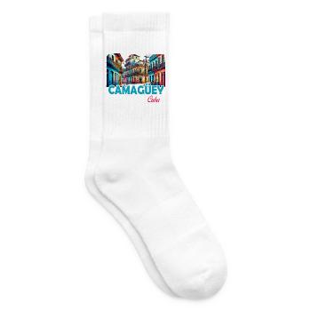 Camagüey Kuba Karibik Design - Tennissocken - Weiß - Rechts
