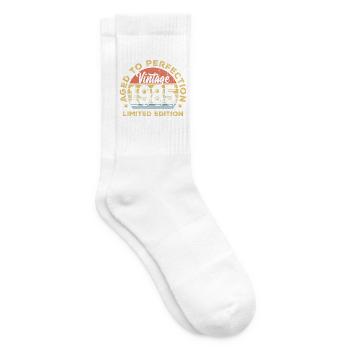 Vintage 1985 Limited Edition Badge - Tennis socks - white - Right
