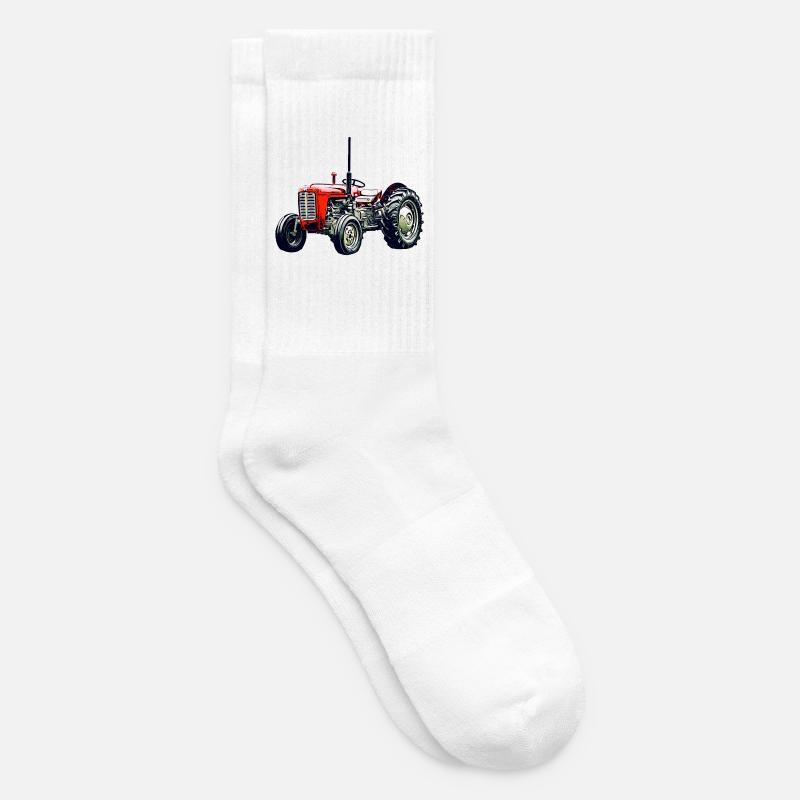 Alter M F 35 Traktor - Tennissocken - Weiß
