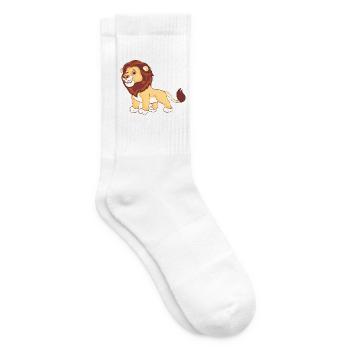 Un lion magnifique - Chaussettes de tennis - blanc - Droite