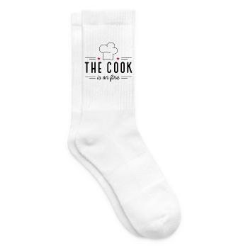 Dictons amusants pour les chefs - Chaussettes de tennis - blanc - Droite