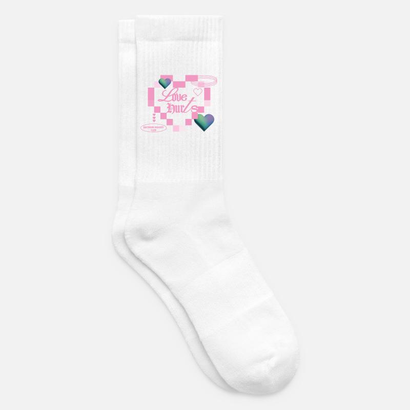 Liebe tut weh - Tennissocken - Weiß