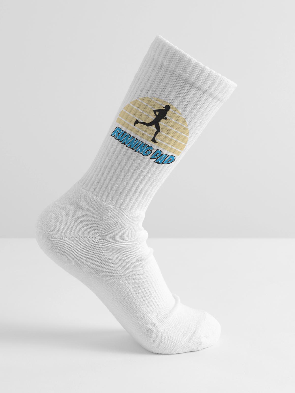 Running dad - Tennis socks - white - Right
