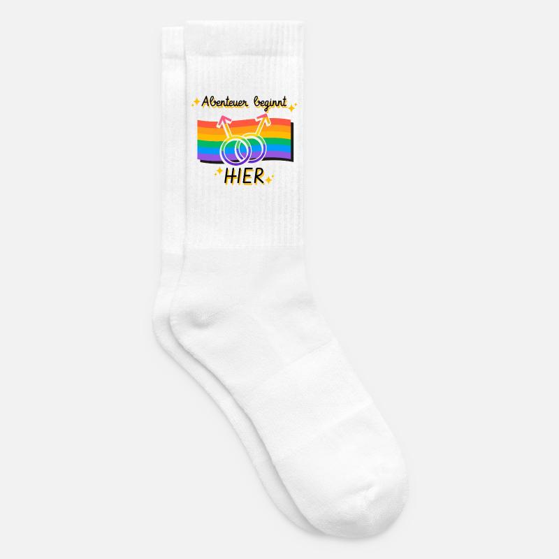 Vernetzte Pride Geschlechtsymbole - Tennissocken - Weiß