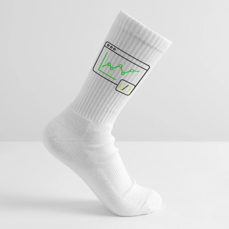 Web Analysis Chart Coding Browser Vector Tennis socks
