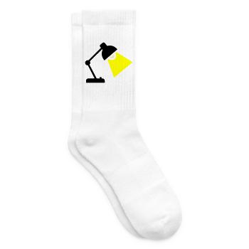 Idée de lampe de bureau - Chaussettes de tennis - blanc - Droite