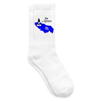Île de Groix - Chaussettes de tennis - blanc - Droite