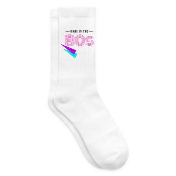 Made in 80s – Classic Vintage Retro - Tennissocken - Weiß - Rechts