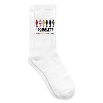 Equality Garnelen Vielfalt - Tennissocken - Weiß - Rechts
