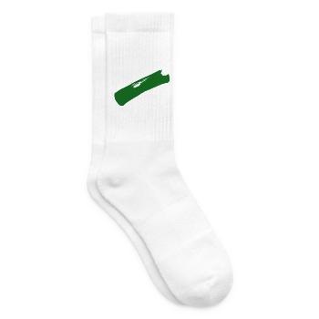 Sachsen Flagge - Pinselstriche - Tennissocken - Weiß - Rechts