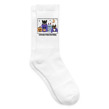 Niedliche Halloween Kostümparty  - Tennissocken - Weiß - Rechts
