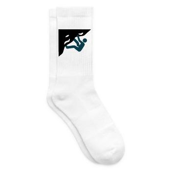 Hallenklettern Silhouette Icon - Tennissocken - Weiß - Rechts