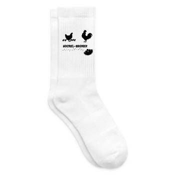 Gockel-Broker - Tennissocken - Weiß - Rechts