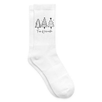 Weihnachten, Ugly Christmas Sweater - Tennissocken - Weiß - Rechts