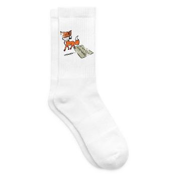 Fuchs voller Möglichkeiten - Tennissocken - Weiß - Rechts
