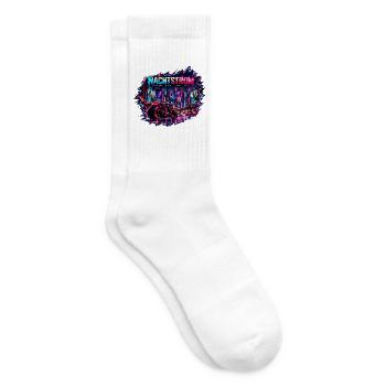 Nachtstrom Neon City - Tennissocken - Weiß - Rechts
