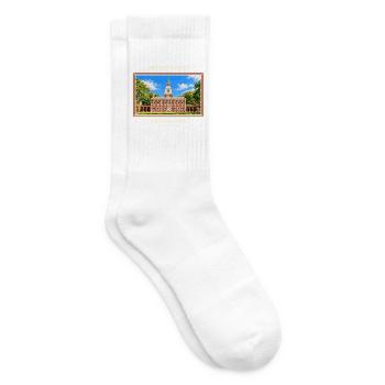 Vereinigte Staaten Philadelphia Vintage Reisemarke - Tennissocken - Weiß - Rechts